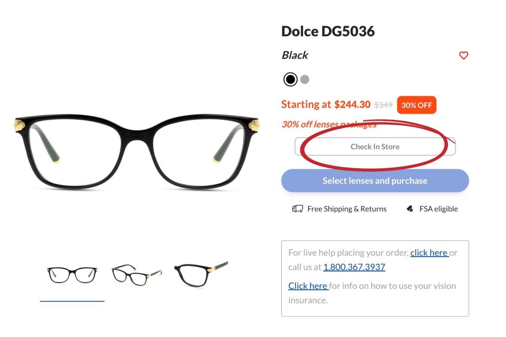 Dolce DG5306 glasses at For Eyes