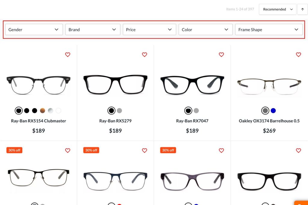 For Eyes eyeglasses filters