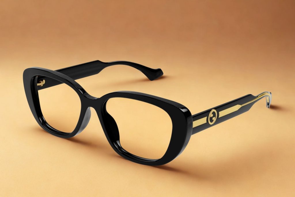 Gucci GG1559OK glasses featuring thick black frames