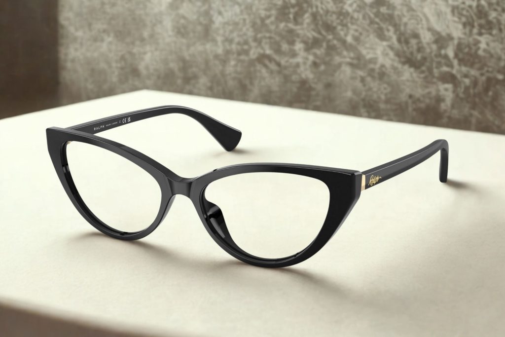 Ralph RA7181U black cat-eye glasses