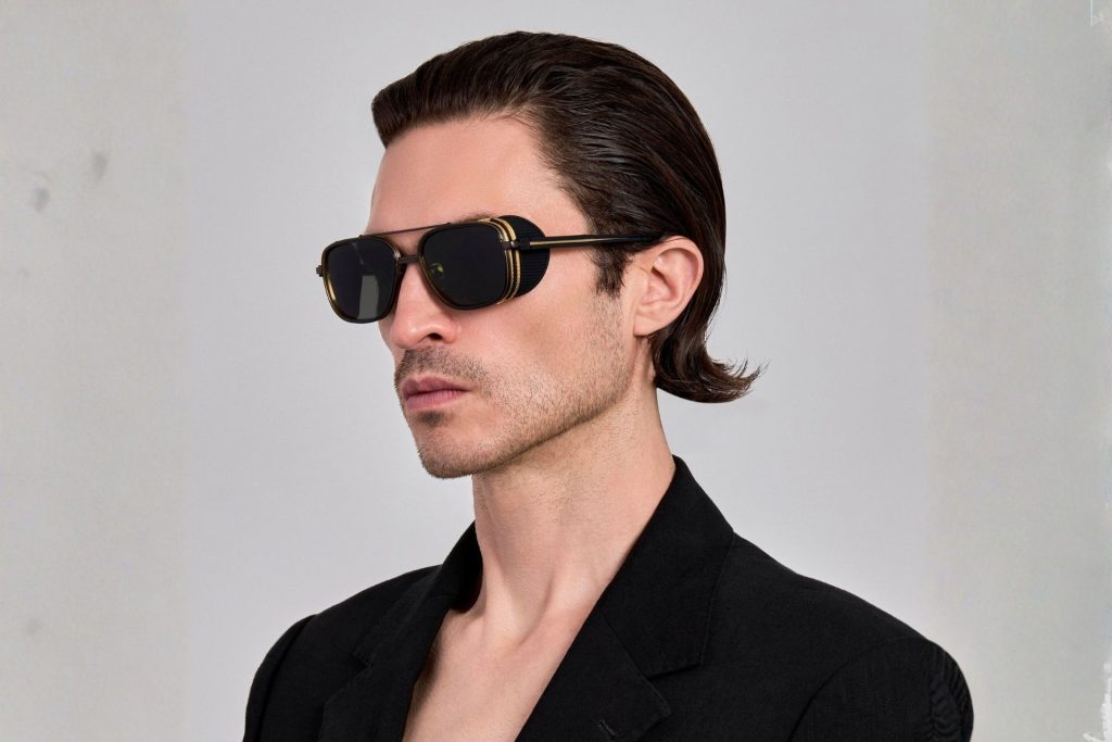 Boyd Aviator Explorer Sunglasses in Matt Nickel and 22K Gold