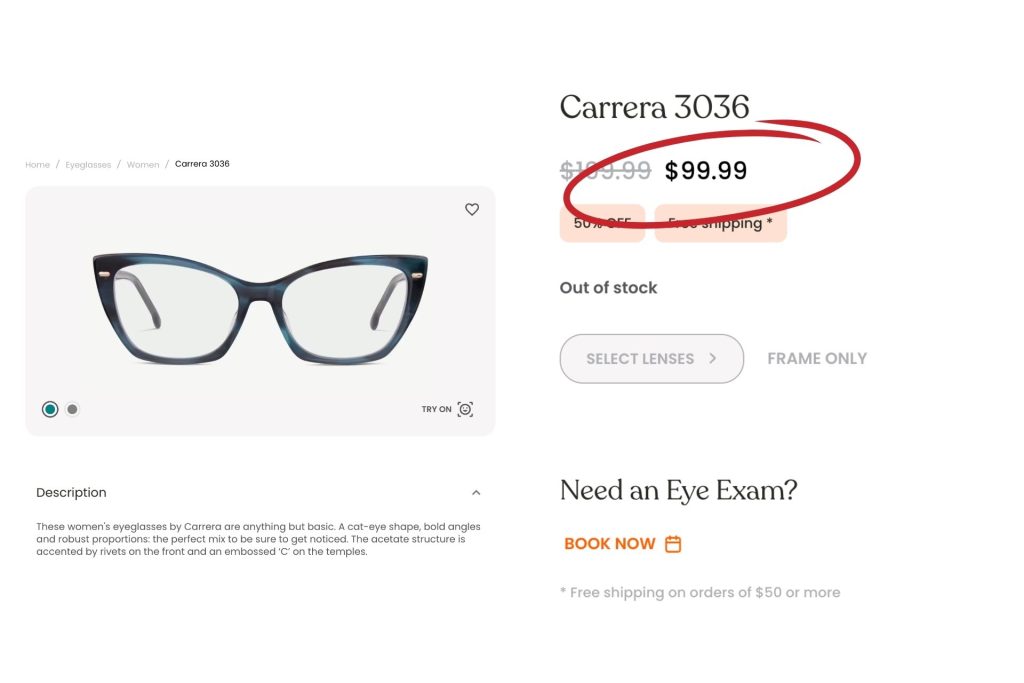 Carrera 3036 glasses at Stanton Optical