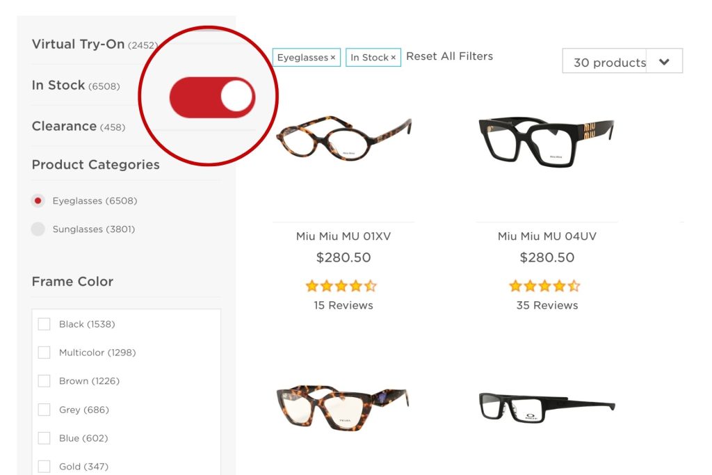 In-Stock at EZContacts