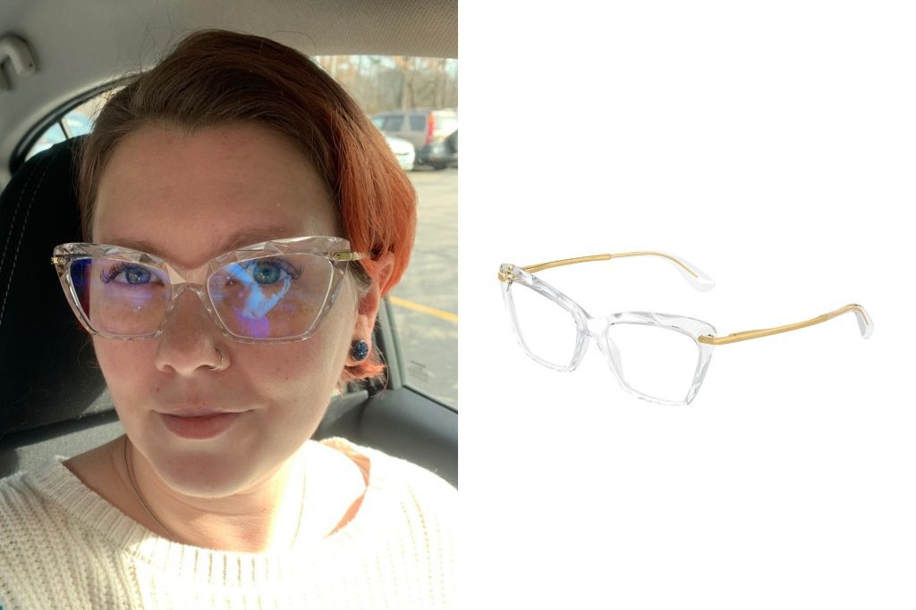 Dolce & Gabbana DG5025 glasses featuring transparent frames