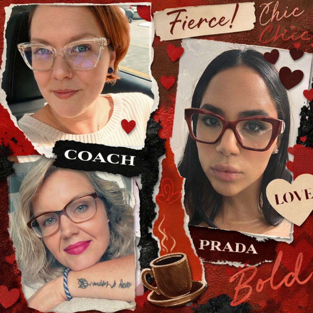 EZContacts customers and designer glasses