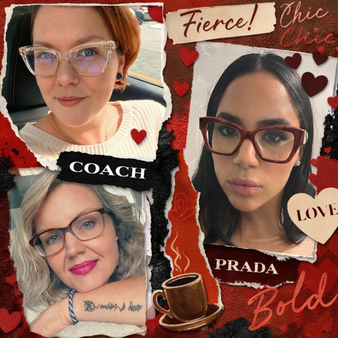 EZContacts customers and designer glasses