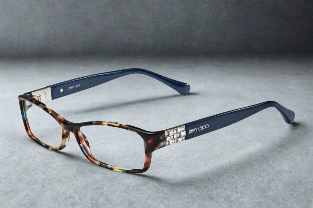 Jimmy Choo JC 41 glasses featuring muti-colored frames