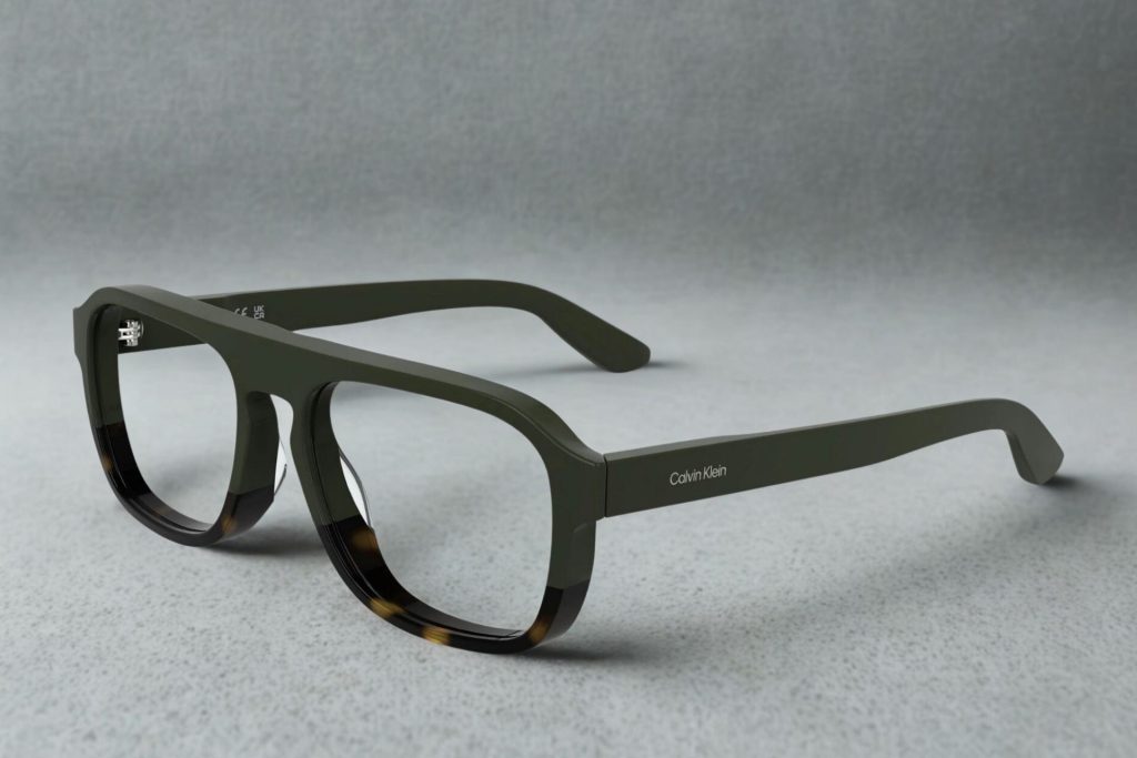 Calvin Klein Platinum CK25515 aviator glasses featuring black frames