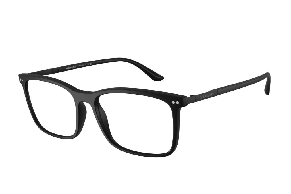 Giorgio Armani AR7122 black horn rimmed glasses