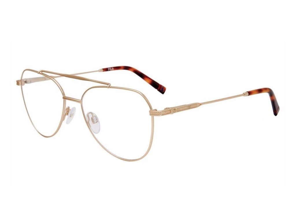 Fila VFI608 aviator glasses featuring metal frames