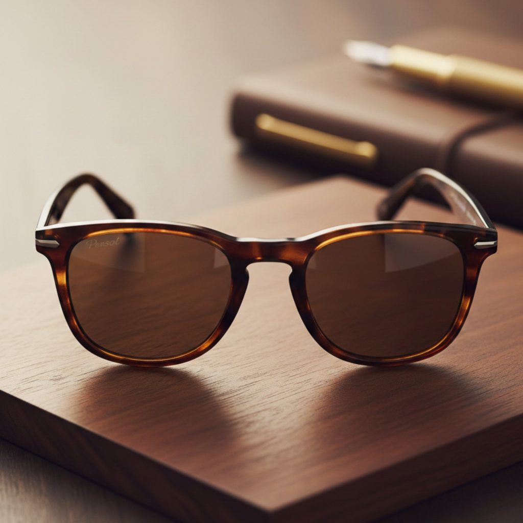 Persol sunglasses on a table