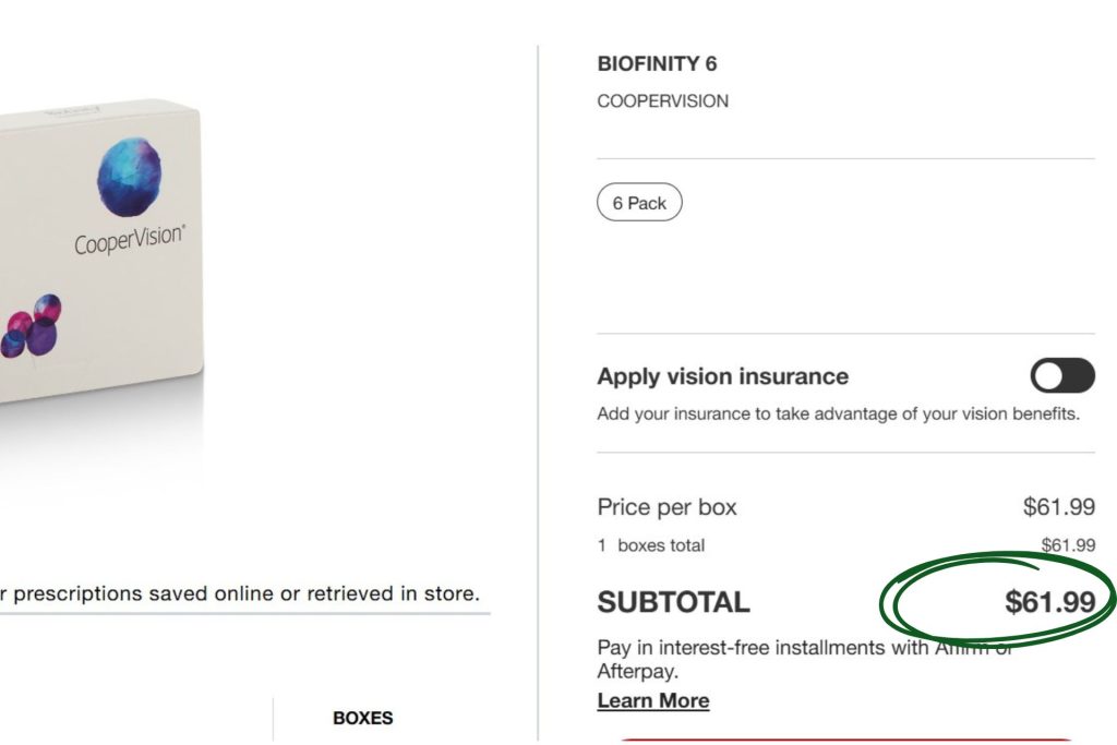 Biofinity Multifocal at Target Optical