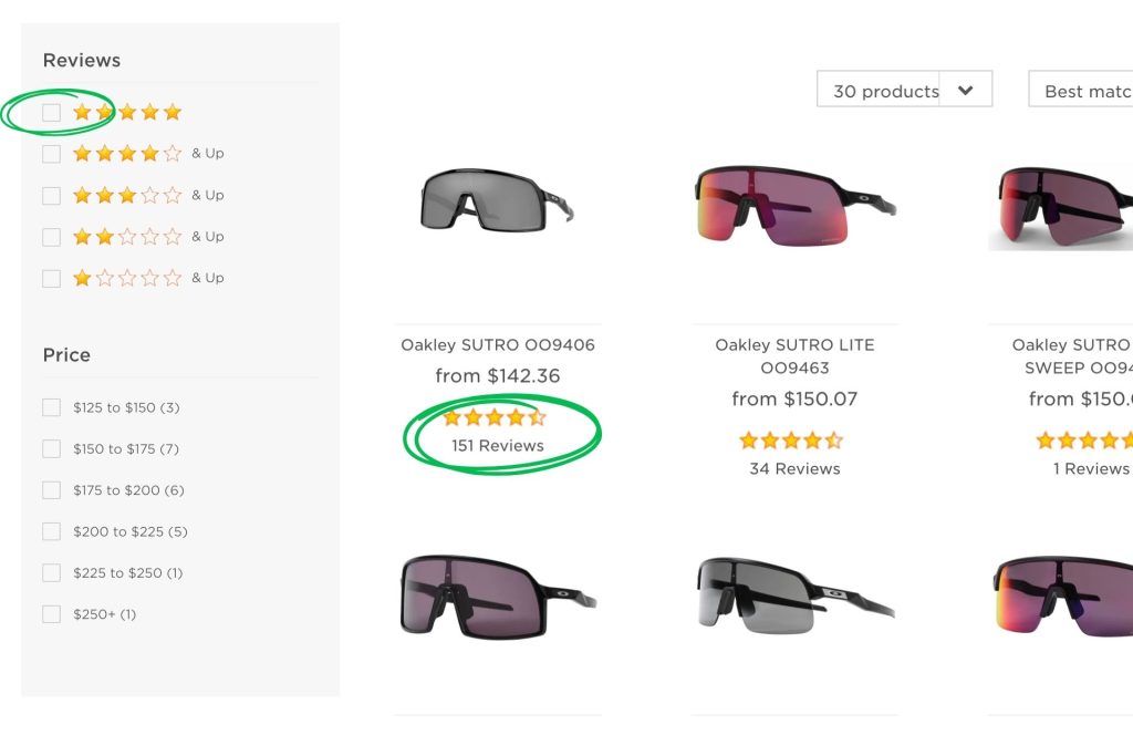 EZContacts star rating filter