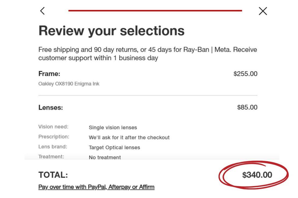 OAKLEY OX8190 glasses price