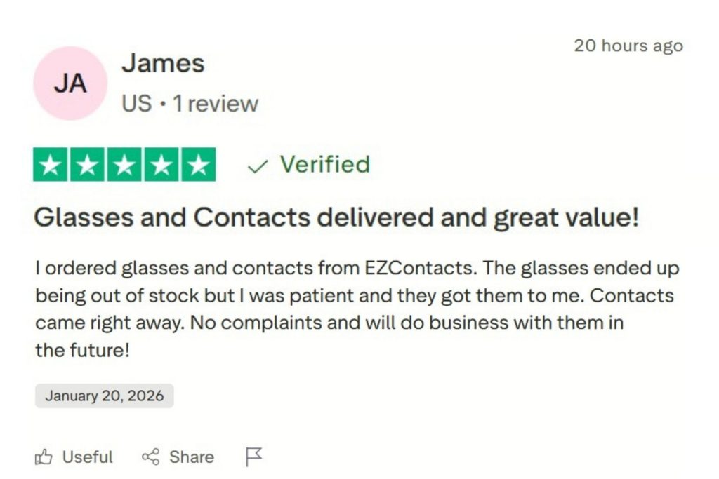 EZContacts customer review