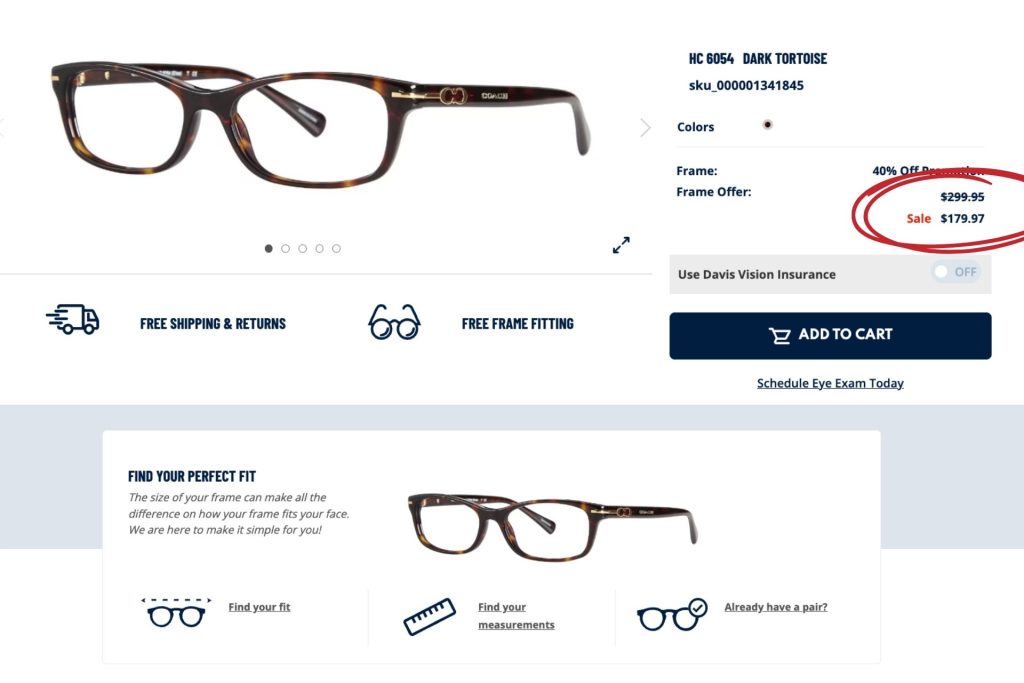 Coach HC6054 glasses at Visionworks