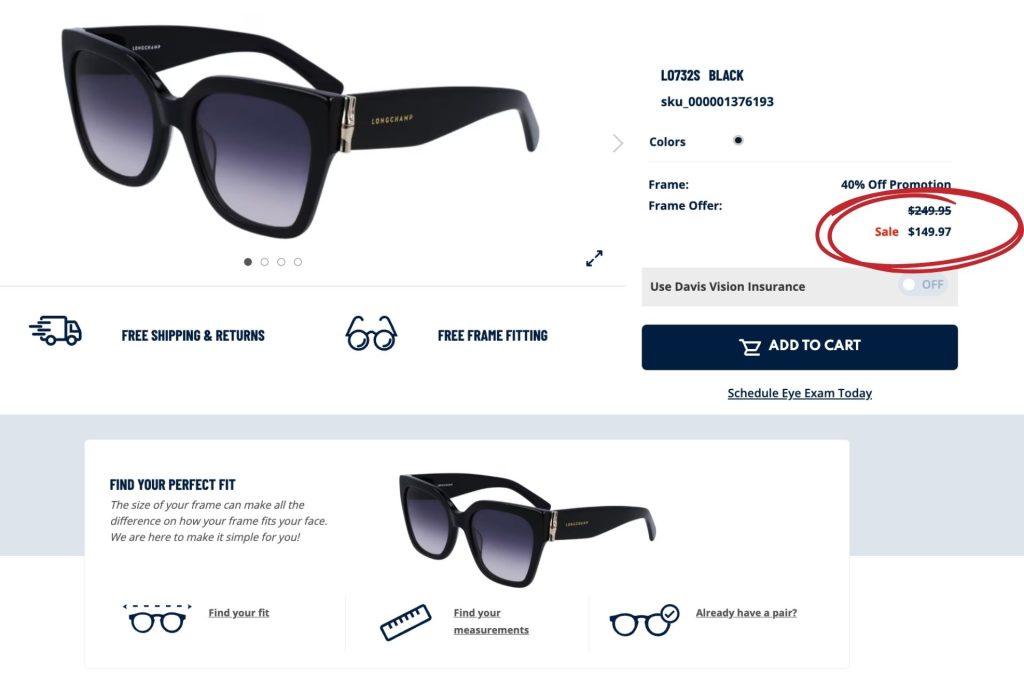 Longchamp LO732S sunglasses at Visionworks