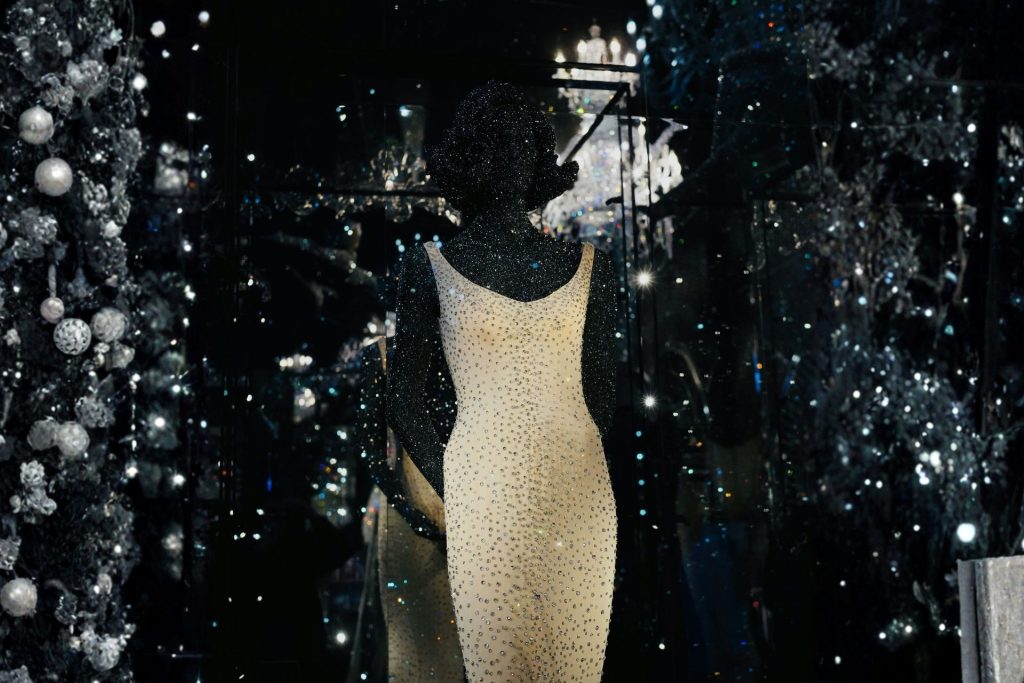 Marilyn Monroe’s nude dress on a mannequin