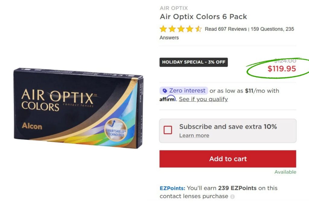 AIR OPTIX COLORS at EZContacts