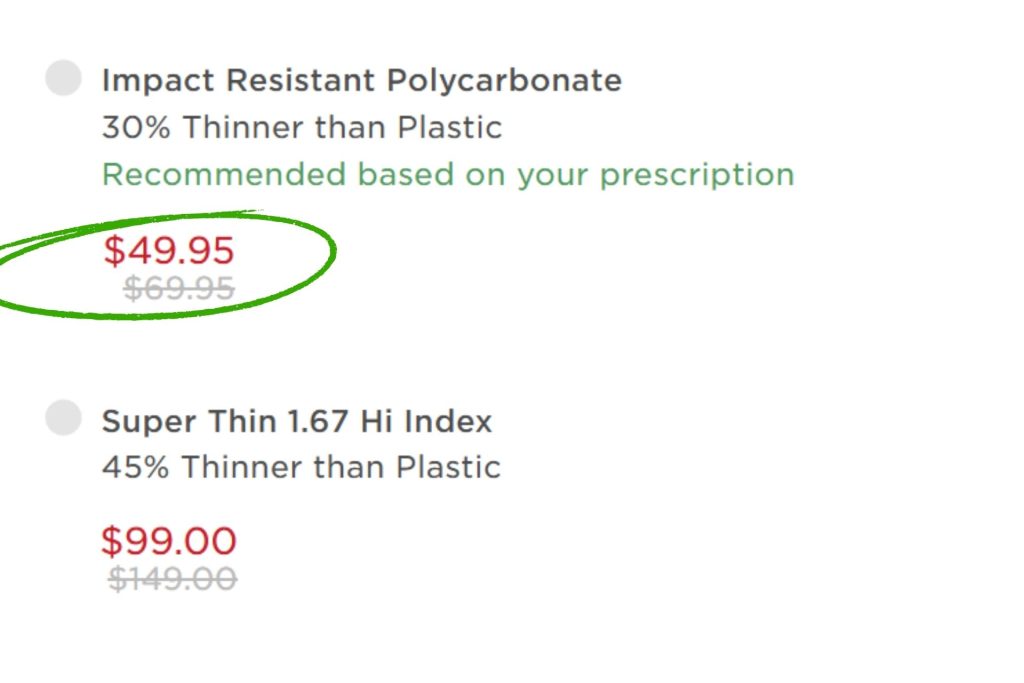 Polycarbonate lenses at EZContacts