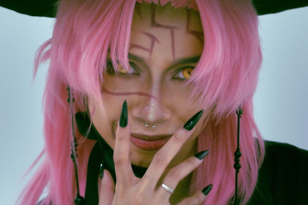 Woman dressed in cosplay