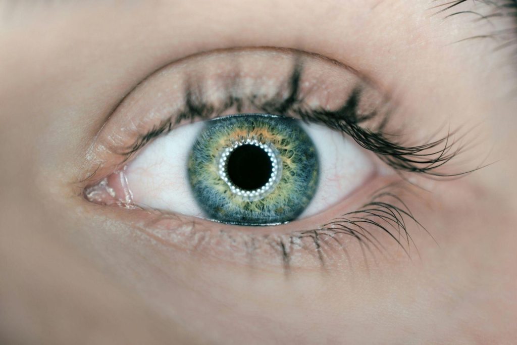 Close-up of a blue eye