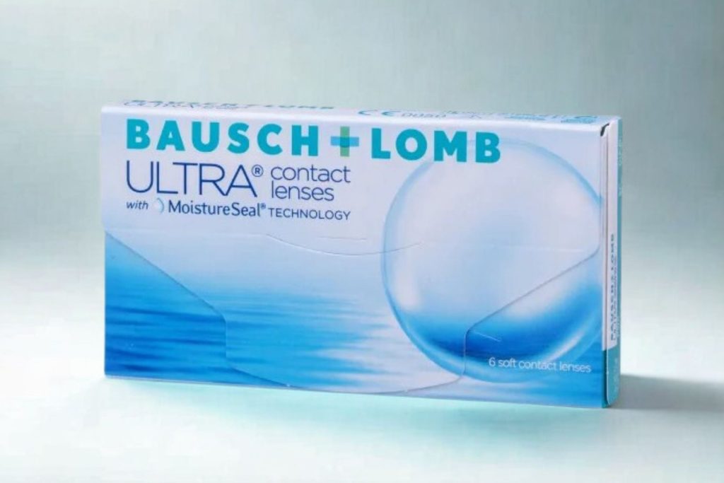 Box of Bausch + Lomb ULTRA contact lenses
