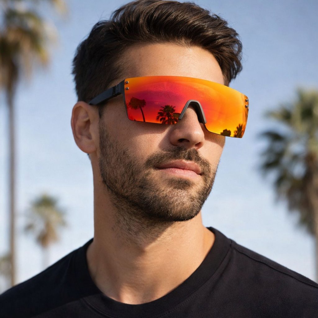 Man wears Heatwave sunglasses