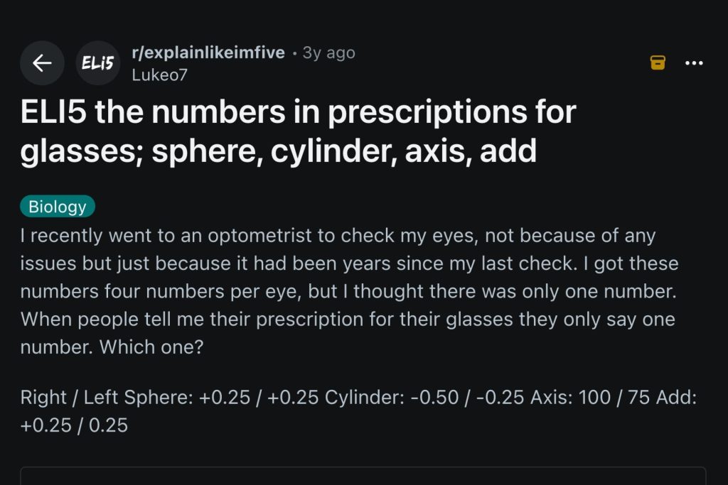 Reddit screenshot