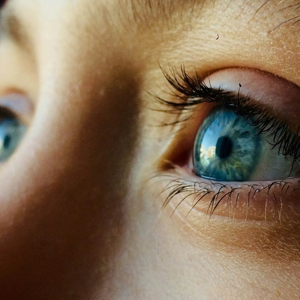 Close-up of a blue eye