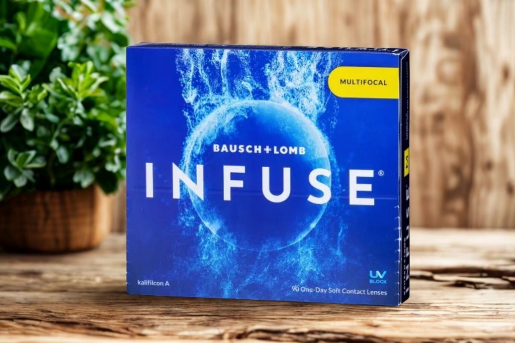 Box of Infuse multifocal contact lenses