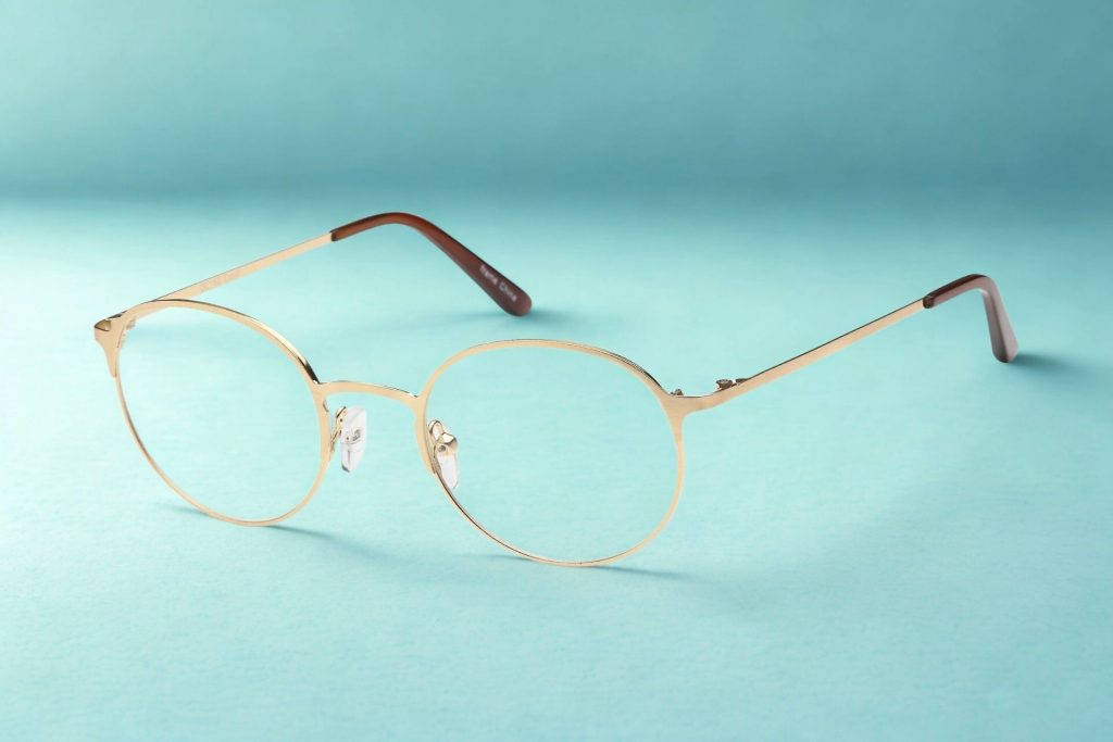 Bejune DC 160 glasses with round gold frames