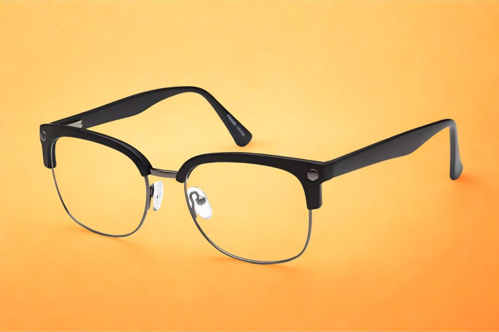 Emilia VP 131 half-rimmed glasses with black frames