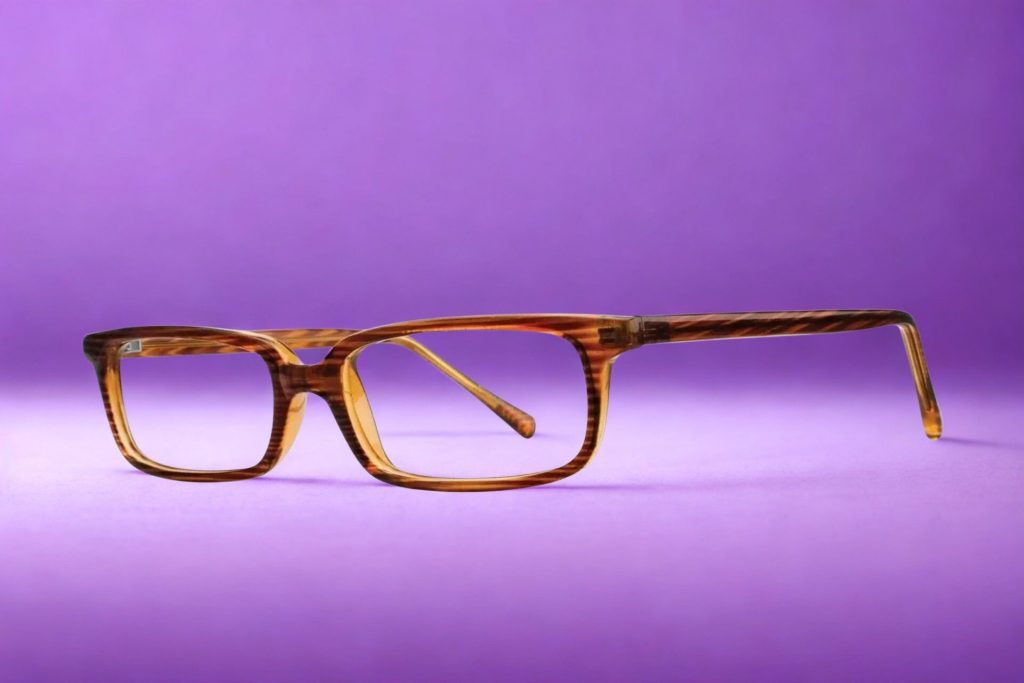 Gallery Smith rectangular glasses with brown tortoiseshell frames