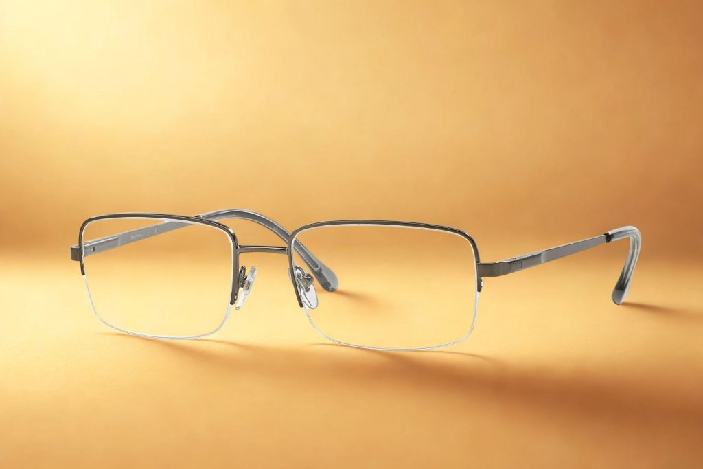 Sferoflex SF2270 half-rim glasses with metal frames