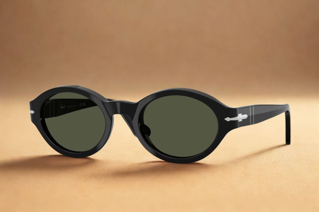 Persol PO3378S LORIS black oval sunglasses