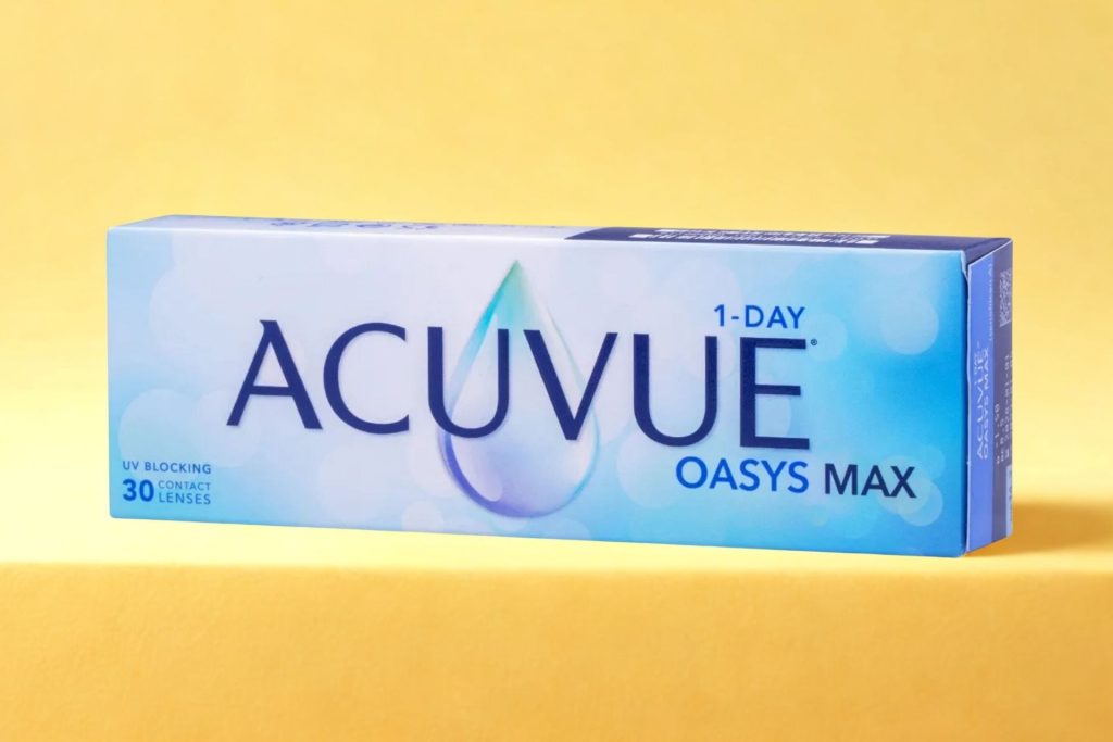 Box of ACUVUE OASYS Max 1-Day