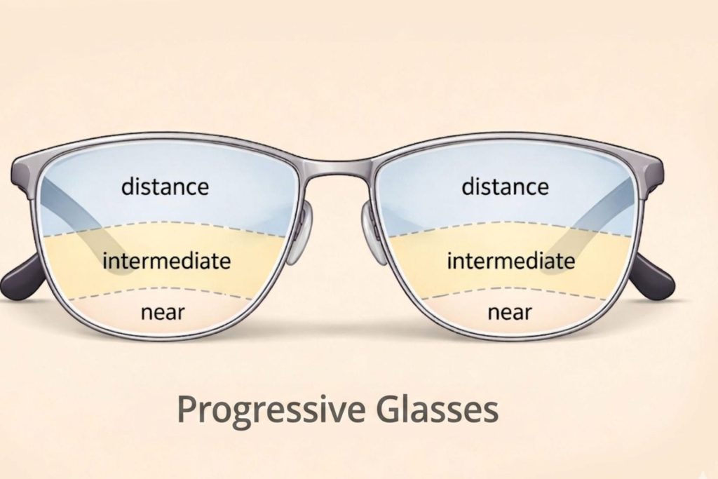 Progressive glasses