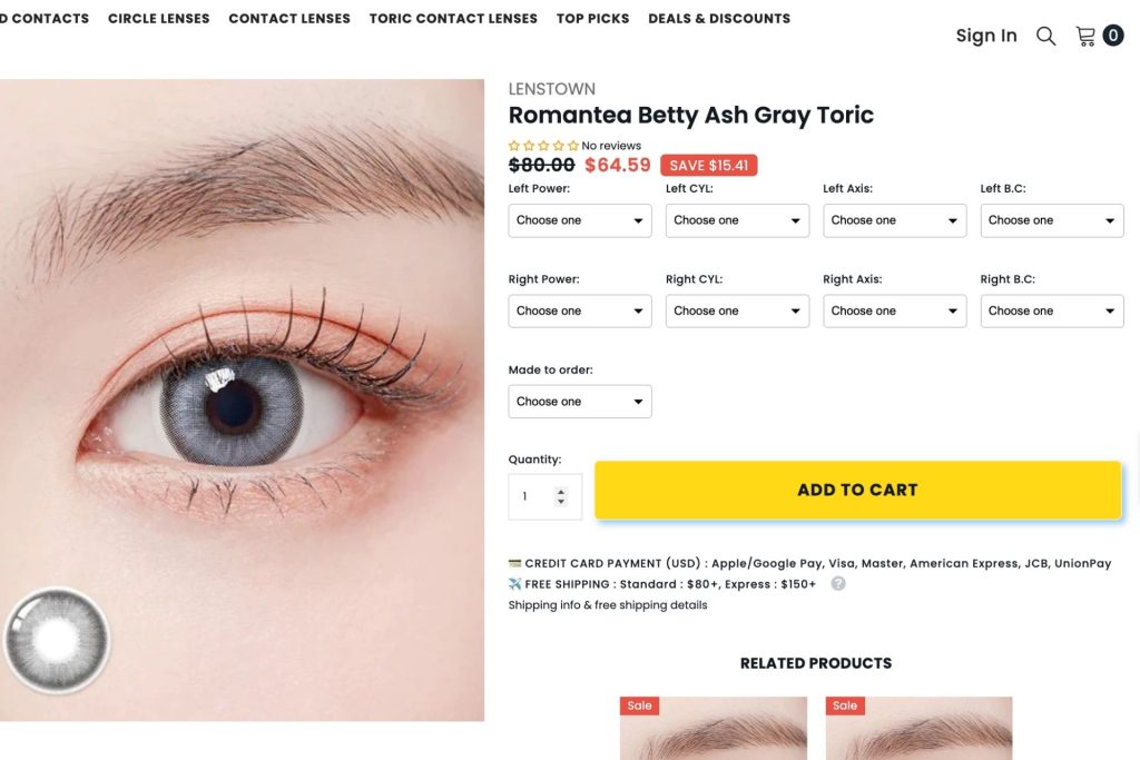 The Prescription Form You Can Fill Out for Toric Lenses on Kpop2