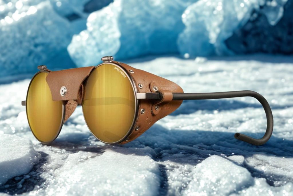 Julbo Vermont Classic sunglasses on a snowy background