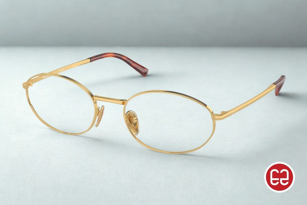 Prada PR A57V oval glasses