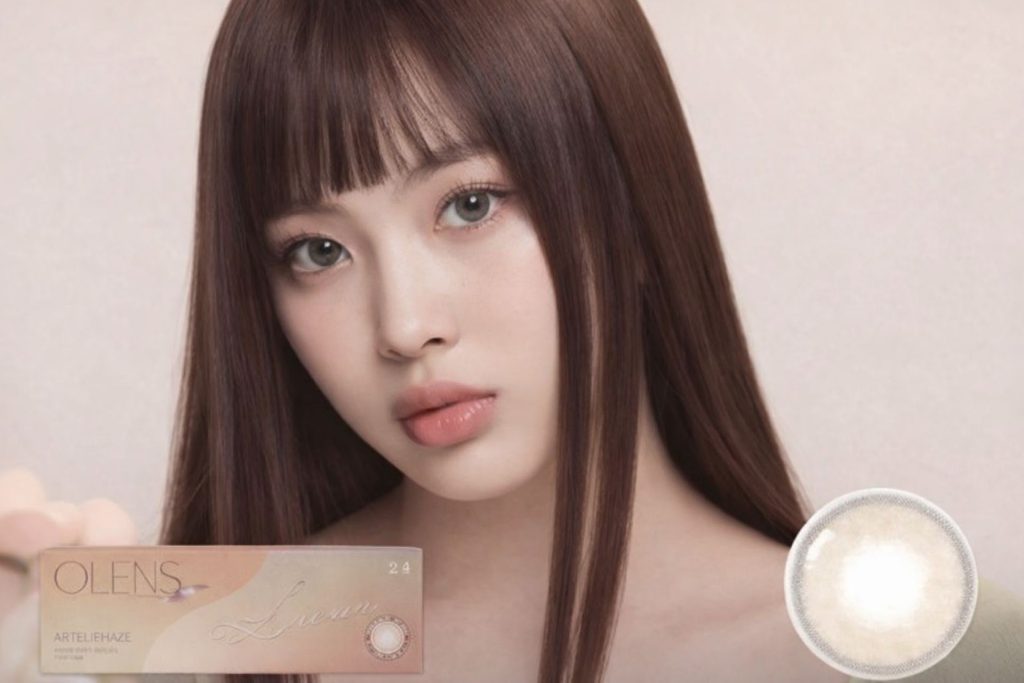 Olens French Shine contact lenses