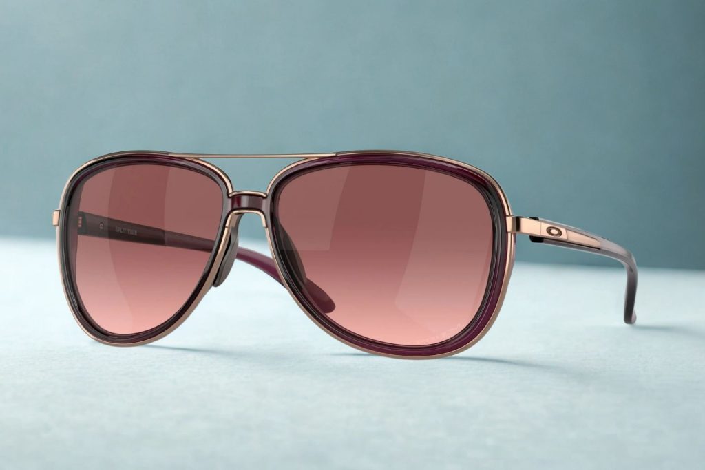 Oakley SPLIT TIME OO4129 pink aviator sunglasses