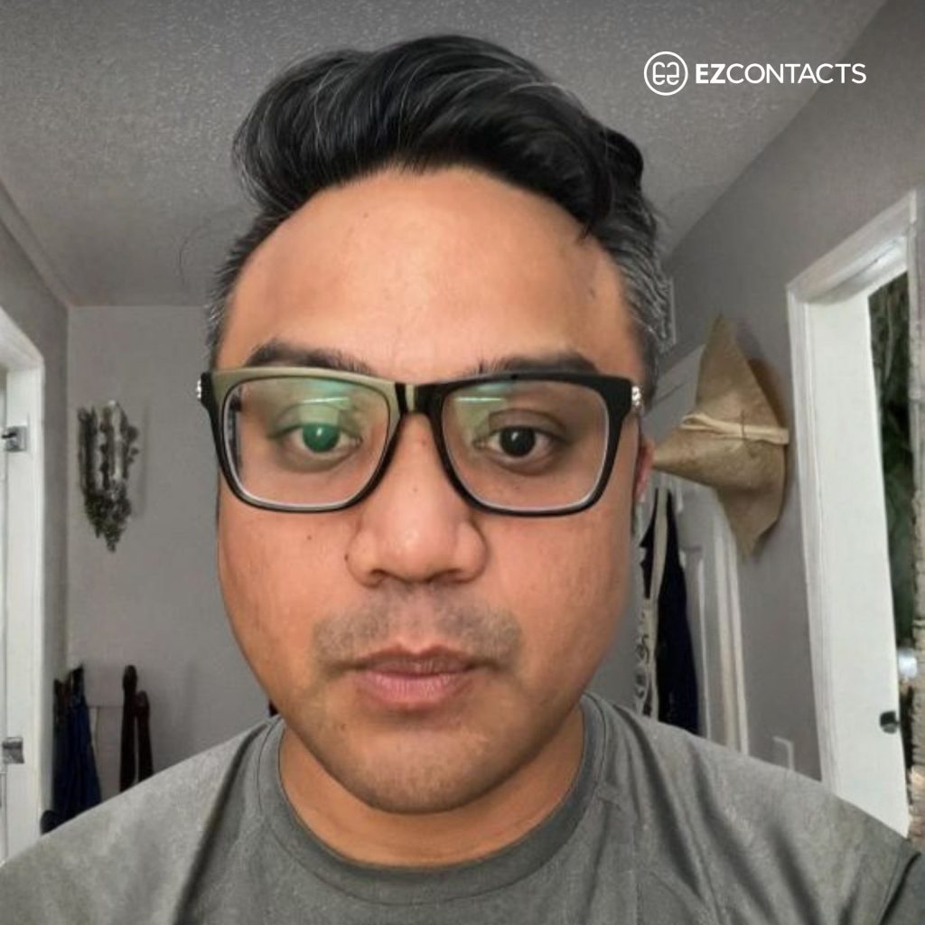 Customer wears Alexander McQueen AM0282O glasses
