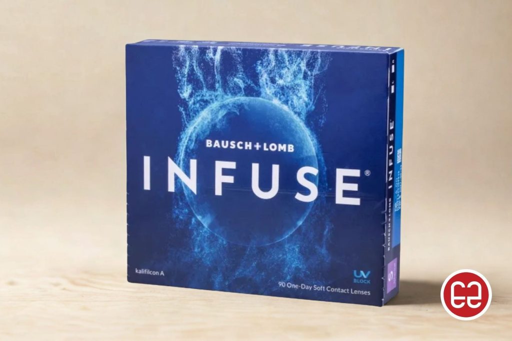 Box of Bausch & Lomb Infuse contacts