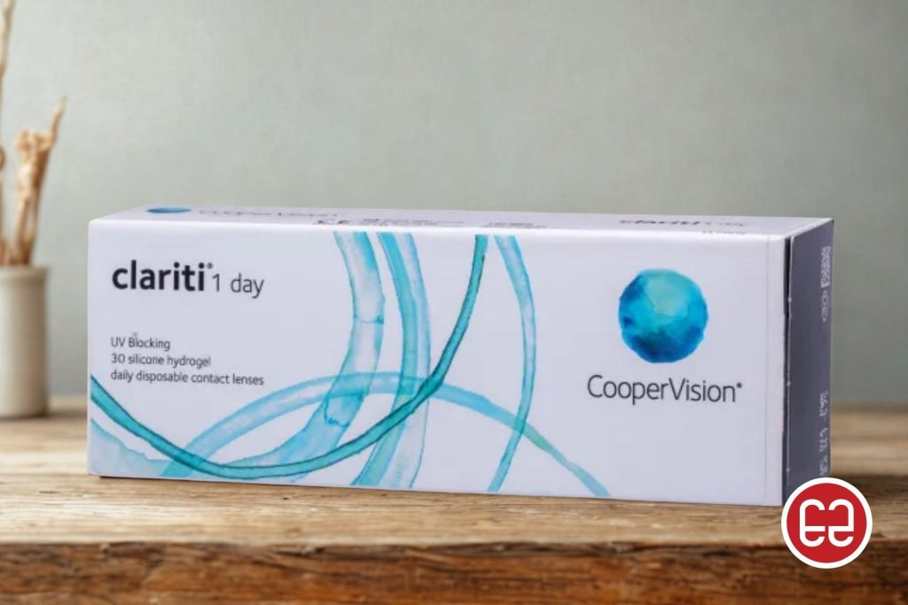 Box of Clariti 1-Day contact lenses