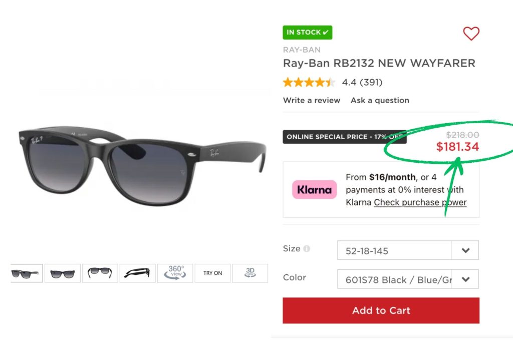 Ray-Ban RB2132 NEW WAYFARER sunglasses