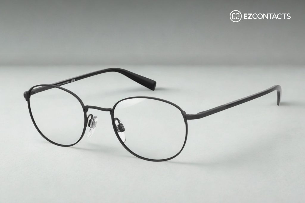 Tommy Hilfiger TH 2172 black oval glasses