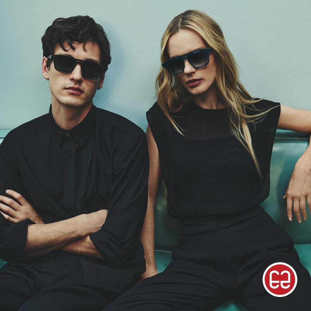 Models wearing Robert Marc aviator sunglasses