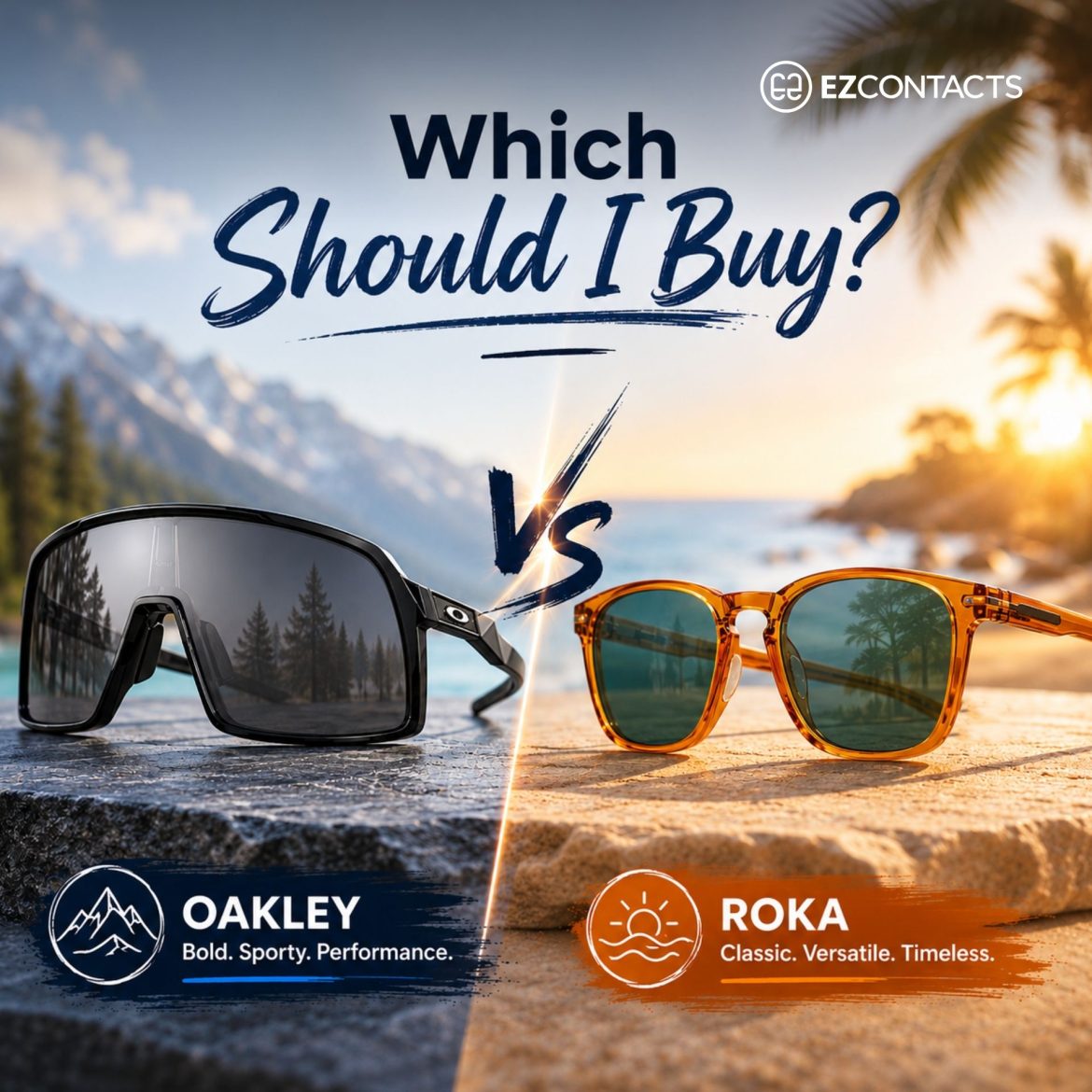 Oakley and Roka sunglasses